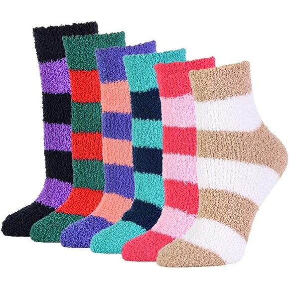 NWT MOPAS 3Pack Ladies' Soft and Cozy Winter Plush Gripper Socks Size 9-11 - Picture 3 of 7
